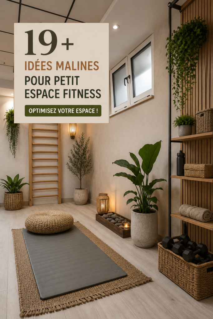 Idée d'aménagement d'un petit home gym dans un appartement chaleureux et lumineux