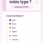 Test de typologie sur une table avec stylos et feuilles