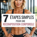Femme entraînée en pleine séance d'exercice pour la recomposition corporelle