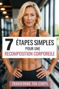 Femme entraînée en pleine séance d'exercice pour la recomposition corporelle