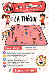 Jeunes enfants jouant au thèque dans un parc, s'amusant ensemble avec le matériel adapté.