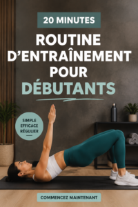Femme effectuant un exercice de fitness dans son salon, souriante et motivée.