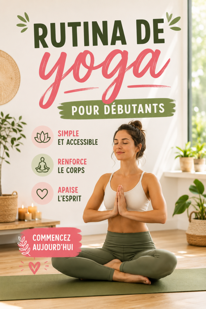 Femme réalisant une posture de yoga apaisante dans un environnement calme