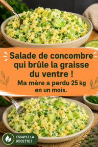 Salade de concombre fraîchement préparée avec des herbes