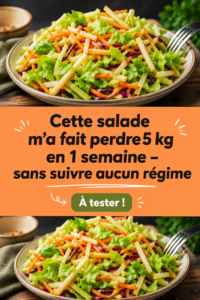 Salade colorée à base de légumes frais et de protéines, idéale pour la perte de poids.