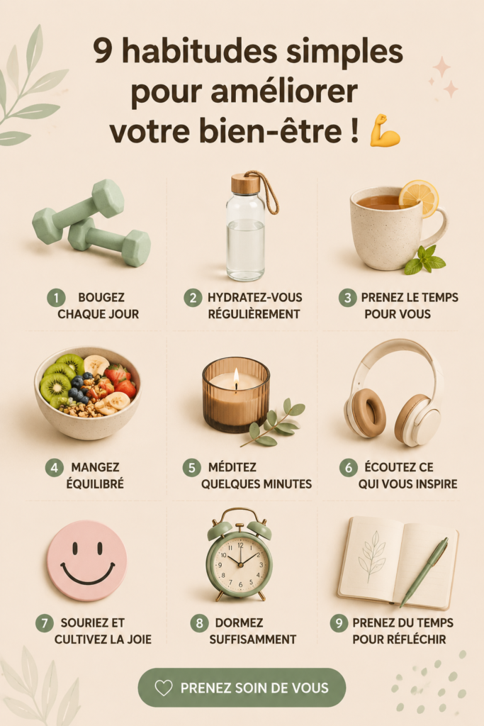 Femme pratiquant une activité de bien-être pour améliorer son quotidien.