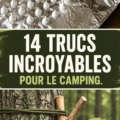 Un groupe de camping heureux en pleine nature avec des astuces de camping pratiques