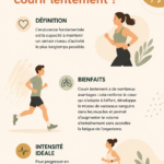 Femme courant lentement dans un parc, profitant du moment