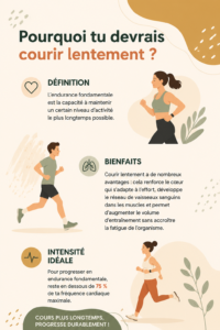 Femme courant lentement dans un parc, profitant du moment
