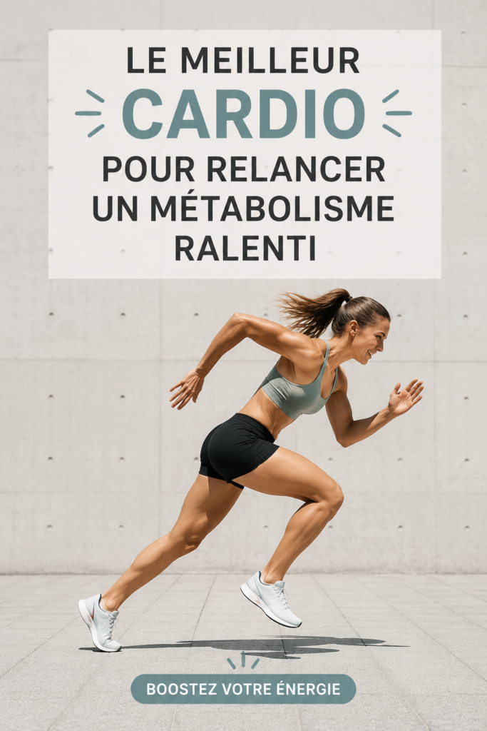 Femme faisant du cardio en plein air pour stimuler son métabolisme