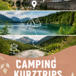 Un camping pittoresque en Allemagne entouré de nature verdoyante.