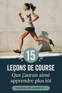 Femme courant dans un parc, représentant les leçons pratiques de course à pied.