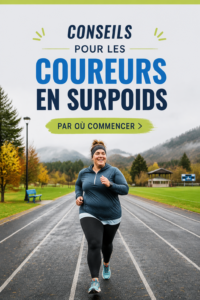 Femme en train de courir sur un chemin, vêtue d'une tenue de sport adaptée