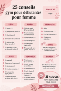 une femme débutant le fitness à la salle de sport
