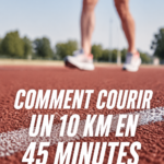 Femme courant sur un sentier, se préparant pour un 10 km