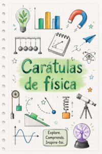 Une série de couvertures de livres de physique colorées et inspirantes