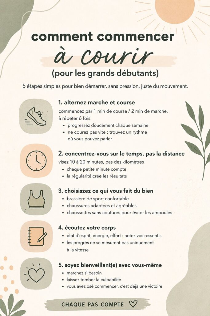 Femme courant dans un parc lors d'une belle journée
