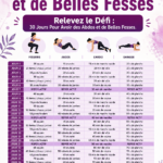 Femme en train de faire des exercices pour abdos et fesses à la maison.