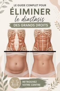 Femme faisant des exercices pour la diastasis des grands droits à la maison