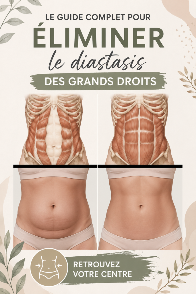 Femme faisant des exercices pour la diastasis des grands droits à la maison