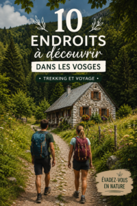 Paysage des Vosges avec des montagnes verdoyantes