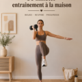 Femme s'exerçant à la maison avec des exercices simples en 30 minutes