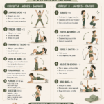 Femme faisant des exercices rapides à la maison pour rester en forme