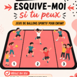 Jeu de ballons Esquive-moi pour enfants en plein air