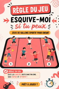 Jeu de ballons Esquive-moi pour enfants en plein air