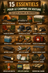 Un véhicule de camping bien équipé prêt pour l'aventure en plein air