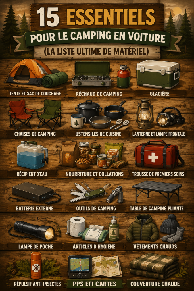 Un véhicule de camping bien équipé prêt pour l'aventure en plein air