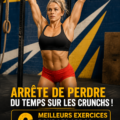 Femme réalisant des exercices abdominaux variés sur un tapis de yoga.