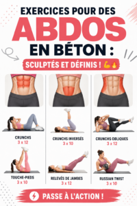 Femme faisant des exercices d'abdominaux pour une silhouette sculptée