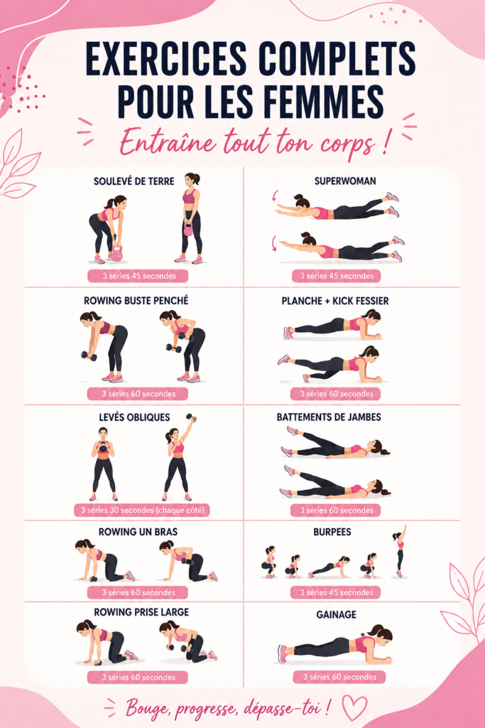Femme souriante en pleine séance d'exercices à domicile pour un corps tonique
