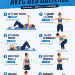 Femme effectuant un exercice avec des haltères dans un cadre de salle de sport