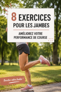 Femme s'entraînant avec des exercices pour les jambes pour améliorer sa performance en course.