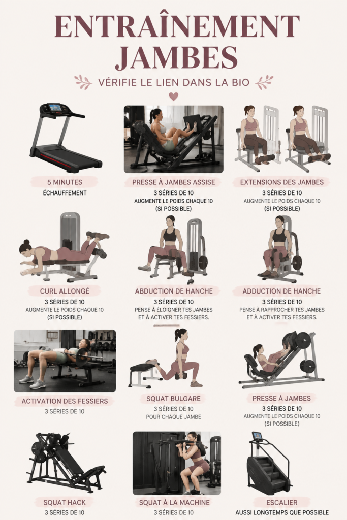 Femme exécutant des exercices de renforcement des jambes dans un parc.