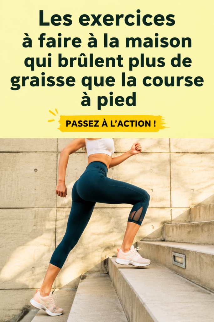 Exercices à domicile pour brûler des graisses, femme en train de faire du fitness