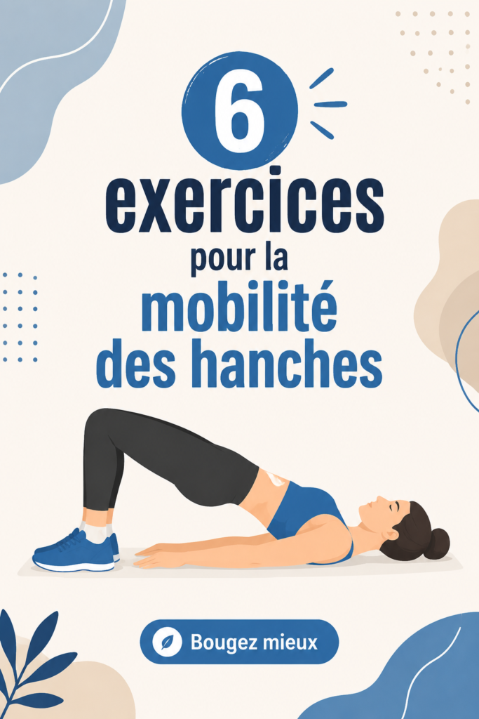 Femme pratiquant des exercices pour la mobilité des hanches dans un espace de vie agréable.