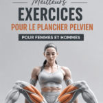 Femme en train d'exécuter un exercice pour renforcer le plancher pelvien.