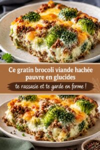 Gratin de brocoli faible en glucides, cuit à la perfection