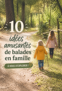 Une famille souriante profitant d'une belle balade en plein air pendant une journée ensoleillée.