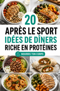 Recettes de dîners sains et riches en protéines après le gymnase