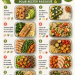 Un assortiment de repas équilibrés riches en protéines, parfaits pour une alimentation saine.