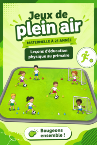 Un groupe d'enfants jouant à un jeu en plein air, améliorant leur éducation physique.
