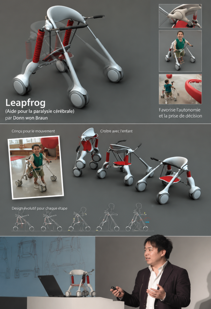 Outil Leapfrog pour l'apprentissage des enfants avec paralysie cérébrale