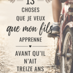 Un père et son fils discutent des leçons de la vie avant l'adolescence.