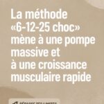 Femme s'entraînant avec poids en utilisant la méthode 6-12-25
