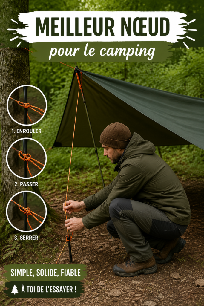 Un guide illustré des nœuds de camping essentiels