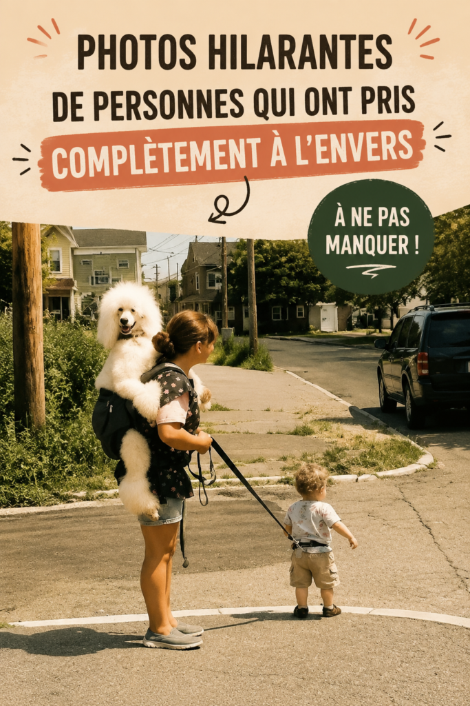 Un montage de photos hilarantes montrant des gens en situations comiques